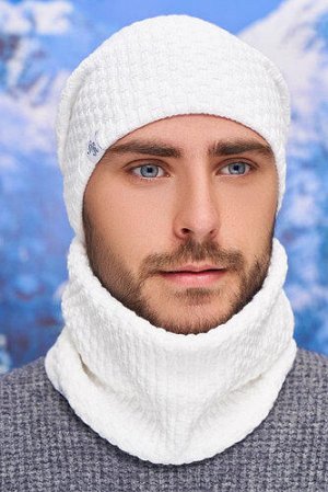 Теплый мужской комплект с шапкой и бафом (5141-7)