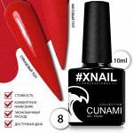 XNAIL, CUNAMI RED 08, 10 ML.