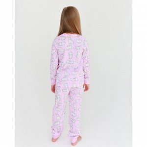 Пижама для девочки (джемпер, брюки) KAFTAN «Зайцы»,