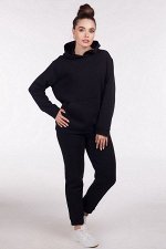 Костюм женский футер 3-х нитка с начесом 3128/07/Черный