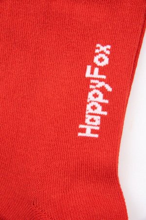 Прикольные носки с надписью Happyfox