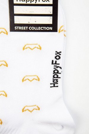 Прикольные носки с надписью Happyfox