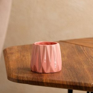 Кашпо "Оригами", розовое, керамика, 0.25 л