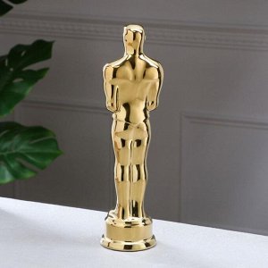 Статуэтка "Оскар стандарт", булат, золотистая, керамика, 32 см