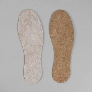 Стельки для обуви «Мягкий след», универсальные, 36-46 р-р, пара, цвет бежевый