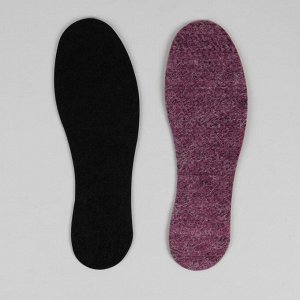 Стельки для обуви «Мягкий след», универсальные, 36-46 р-р, пара, цвет бордовый