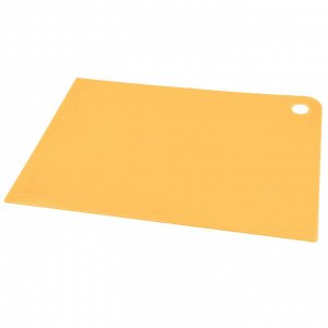 Доска разделочная гибкая пластмассовая "Asti" 34,5х24,5х0,45см, прямоугольная, бледно-желтый (Россия)