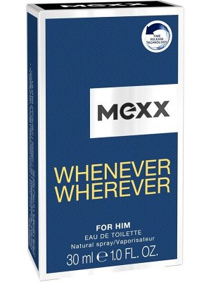 MEXX WHENEVER WHEREVER men  30ml edt (м) туалетная вода мужская