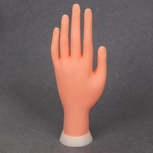 Рука тренировочная для маникюра, с гнущимися пальцами