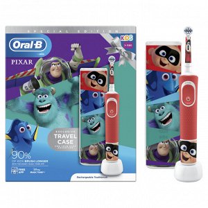 Электрическая зубная щетка ORAL_B (3+ лет) D100.413.2KX тип 3710 RED+Travel Case