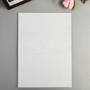Бумага на клеевой основе плотность 80 гр "Блеск серебро" набор 10 листов формат А4