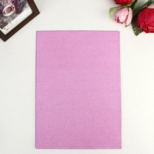 Бумага плотность 80 гр "Блеск светло-розовый" набор 10 листов формат А4