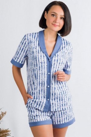Пижама (туника+шорты), арт. 0227-16