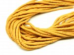 Бусины из каучука Африканские диски 4мм*0,4-1мм, цв.горчичный, 39см