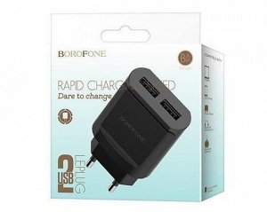 СЗУ-2USB Borofone BA8A, 2.1A черный