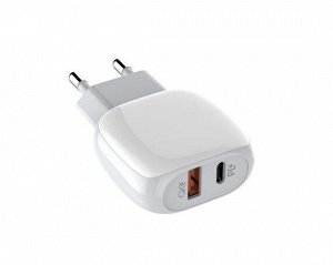 СЗУ-1USB + USB Type-C Ldnio A2313C PD + кабель micro, 1м, белый