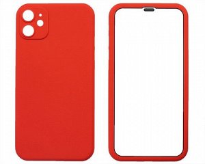 Защита 360 iPhone 11 красная (защитное стекло+задняя крышка)