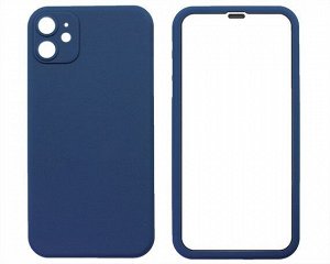 Защита 360 iPhone 11 синяя (защитное стекло+задняя крышка)