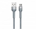 Кабель Remax RC-124m microUSB - USB серебро