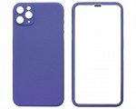 Защита 360 iPhone 11 Pro Max сиреневая (защитное стекло+задняя крышка)