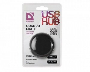 USB HUB Defender Quadro Light USB 2.0, 4 порта, 83201