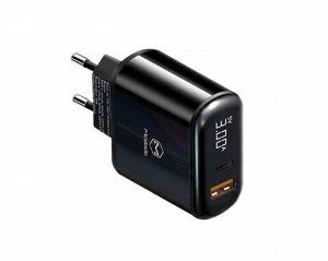 СЗУ-1USB + USB Type-C McDodo CH-7170, PD,20W черный