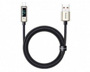 Кабель McDodo CA-9940 LED Lightning - USB черный, 1.2м