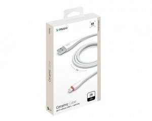 Кабель Deppa Ceramic Lightning - USB белый, 1м, 72291