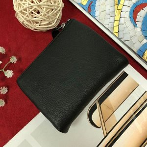 Женский дизайнерский кошелёк Lasfero класса люкс из натуральной кожи чёрного цвета.