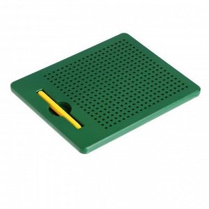 Планшет магнитный для рисования, 380 отверстий, цвет зелёный