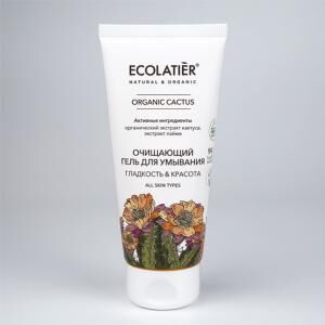 ель д/умывания очищающий ГЛАДКОСТЬ И КРАСОТА ORGANIC CACTUS, 100 мл
