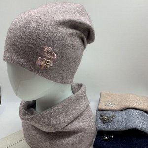 Комплект (шапка женская + снуд)