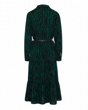 Платье жен. (002296) черно-зеленый