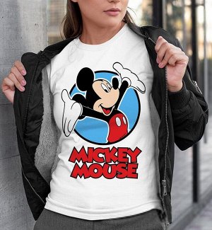 Женская футболка mickey mouse, цвет белый