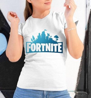 Женская футболка с надписью fortnite, цвет белый