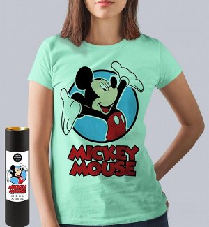Женская футболка mickey mouse, цвет ментол