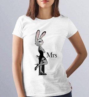 / женская футболка из комплекта для двоих "заяц и лис" m (44-46) / 5nm