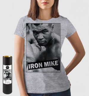 Женская футболка iron mike, цвет серый меланж