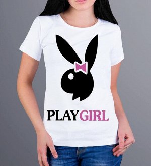 Женская футболка playgirl, цвет белый