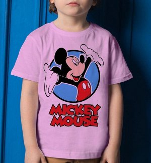Детская футболка для девочки с картинкой mickey mouse, цвет розовый