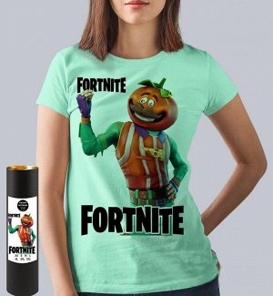 Женская футболка fortnite tomatohead, цвет ментол