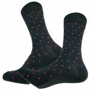 03286 Дизайнерские носки серии Яркий стиль больших городов "Тулуза", р-р 43-46 (зелен.розовые вкрапления)