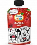 ФРУТОНЯНЯ Пюре 90г ФKids Красный микс яблоко-черешня-малина-красная смородина