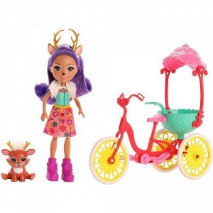 Набор Кукла с питомцем и транспортным средством Enchantimals (Энчантималс) Велосипедисты,22*36*29 см