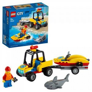 LEGO (Лего) Игрушка Город  Пляжный спасательный вехдеход, 14*15*6 см