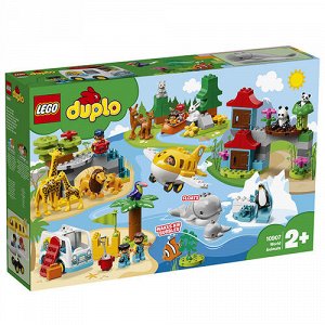 LEGO (Лего) Игрушка Дупло Животные мира, 58*38*12см