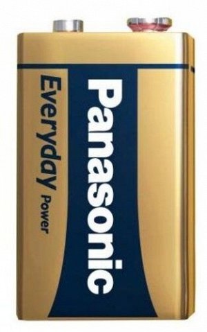 Батарейки PANASONIC  EVERYDAY 6LR61  (1 шт)
