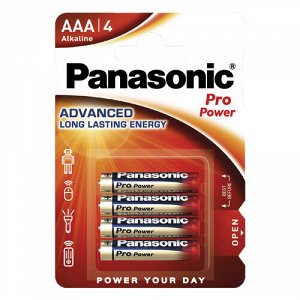 Батарейки PANASONIC LR3-4BL Pro Power (4 шт.)