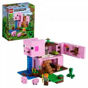 LEGO (Лего) Конструктор Minecraft  Дом-свинья ,22*26*12 см