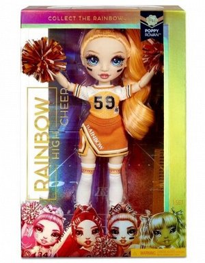 Игрушка Rainbow High Кукла 28 см. Cheer Doll (Чирлидерша)- Poppy Rowan (Orange) (Поппи Роуэн)